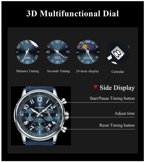 Luxury Men's Quartz Sports Watch